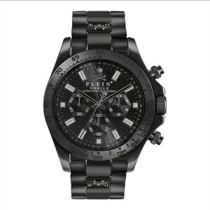 PHILIPP PLEIN | Nobile Chronograph Black Skull Watch 43mm Stainless Steel